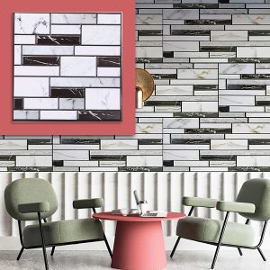 3D samolepky na zeď s mramorovým vzhledem (10 ks) | MARBLEBLOCKS