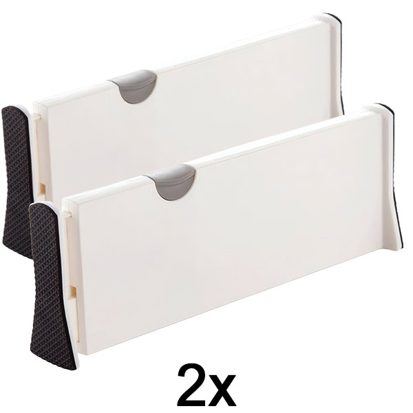 2x Nastavitelné dělicí příčky do zásuvek nebo polic | DIVISERINO