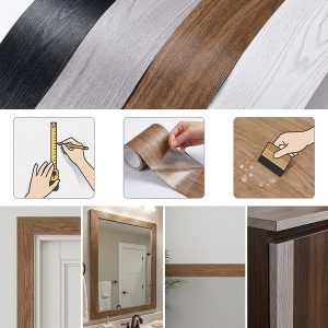 Samolepicí lišta na zeď se vzorem dřeva (5 m) | DECORIM